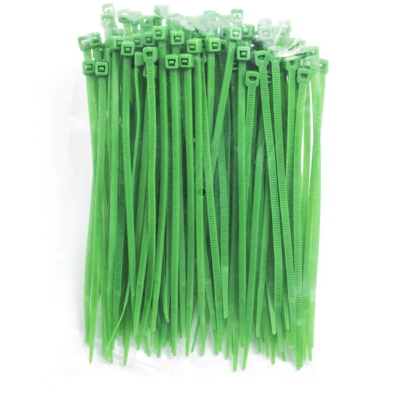 MILEKE 4 Inch Zip Ties (Tying Length 2.8""), 300Pcs Nylon Cable Ties Green - Image 3